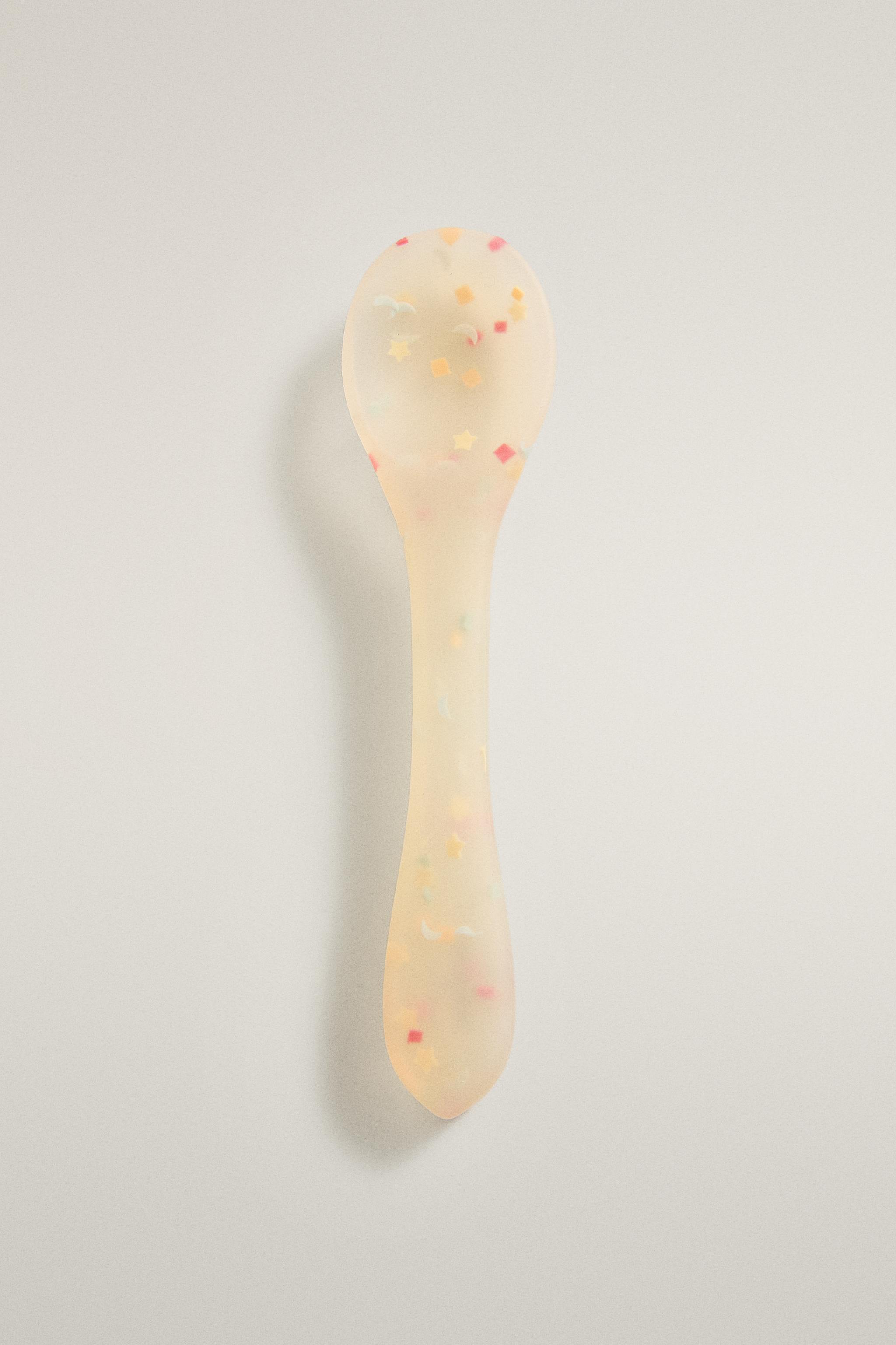 CUILLÈRE ENFANT SILICONE CONFETTIS